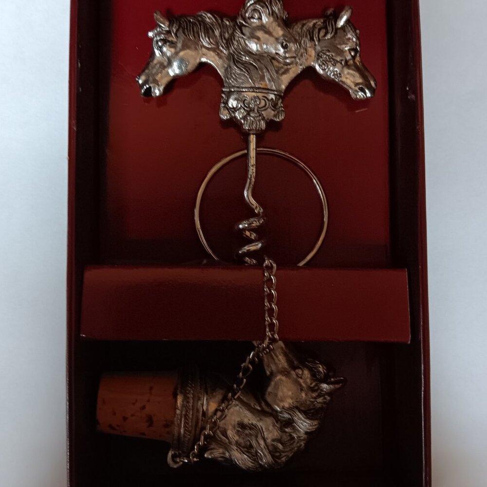Arthur Court Wine Bottle Opener and Stopper